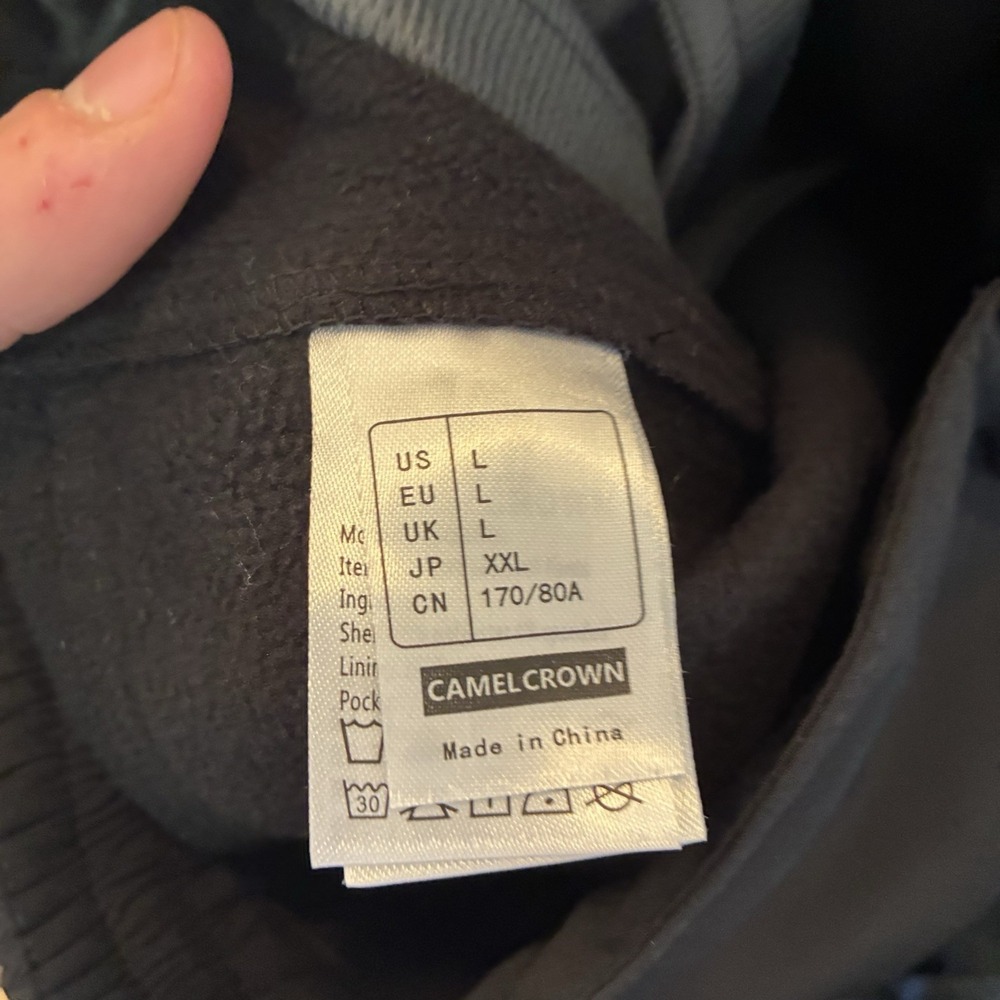 CAMEL CROWN Men's Waterproof Windproof Softshell Fleece Lined Pants Size Large - Picture 3 of 5